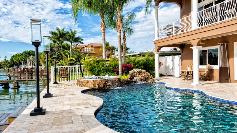 Classic Travertine Tiles French Pattern