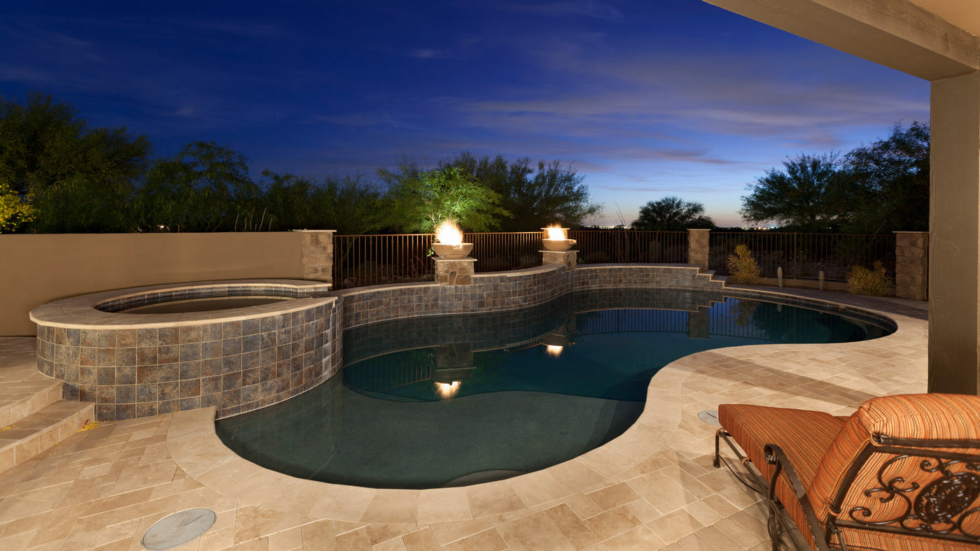 Travertine Tile Pool